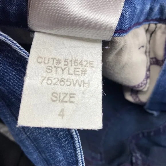 NYDJ Sheri slim leg mid rise jeans 4 - Picture 10 of 12